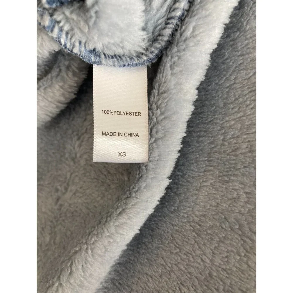 Koolaburra by UGG womens robe size XS soft fleece blue - Picture 4 of 7